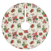 Retro Kerstschoonheden Kerstboom Rok (Voorkant)