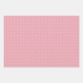 Retro kerstset 2 Roze Kerstmis Inpakpapier Vel (Voorkant 3)