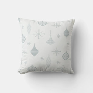 Retro Kerstsierents Silver Kussen