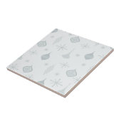 Retro Kerstsierents Silver Tegeltje (Zijkant)