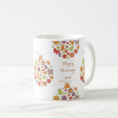 Retro kerstsierkoffie Mok (Voorkant rechts)