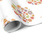 Retro kerstsierpapier cadeaupapier (Rol Hoek)