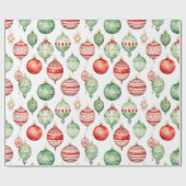 Retro kerstsierpapier cadeaupapier (Vlak)