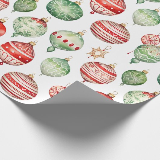 Retro kerstsierpapier cadeaupapier (Hoek)