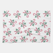 retro kerstsnoepriet theedoek (Horizontaal)