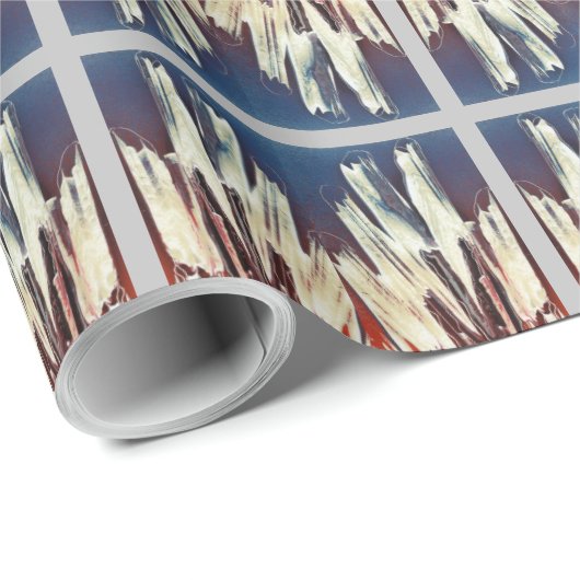 Retro kerstsnowflake Sweater Cadeaupapier (Rol Hoek)