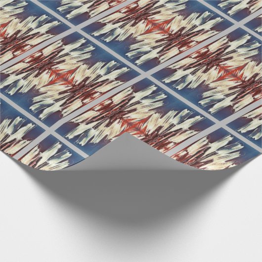 Retro kerstsnowflake Sweater Cadeaupapier (Hoek)