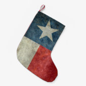  retro-kerststaart onder de vlag van Texas Kleine Kerstsok (Voorkant (Hangend))