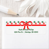 Retro Kerstster  Adresetiketten Etiket (Insitu)