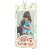 Retro Kerstster Moderne Abstracte Unieke Foto Luchtverfrisser (Links)