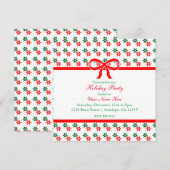 Retro Kerstster  Vakantie Uitnodigingen (Voorkant / Achterkant)