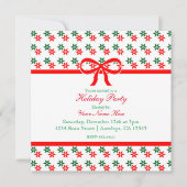 Retro Kerstster  Vakantie Uitnodigingen (Voorkant)