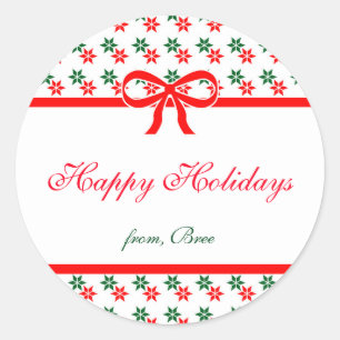 Retro Kerstster Vintage Kerst Sticker
