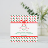 Retro Kerstster Vintage Kerst Uitnodigingen (Staand voorkant)