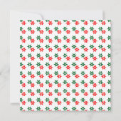 Retro Kerstster Vintage Kerst Uitnodigingen (Achterkant)