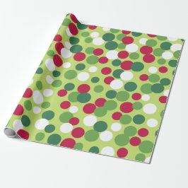Retro Kerststippen Inpakpapier