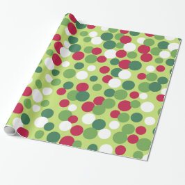 Retro Kerststippen Inpakpapier