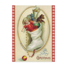 Retro-kerststop met speelgoed