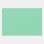 Retro-kerststrepen, pokadots, renrendier inpakpapier vel (Voorkant 3)