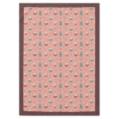 Retro Kersttafelkleed Funky Pastel Kerstmis Tafelkleed (Voorkant)