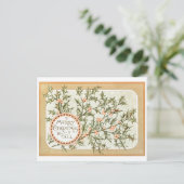  Retro Kerstvakantie Groeten Pos Kaart (Staand voorkant)