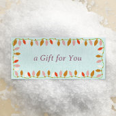 Retro Kerstverlichting Cadeaubon