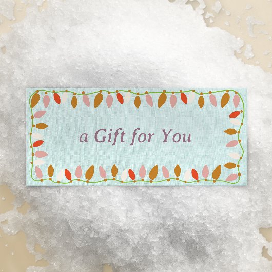 Retro Kerstverlichting Cadeaubon