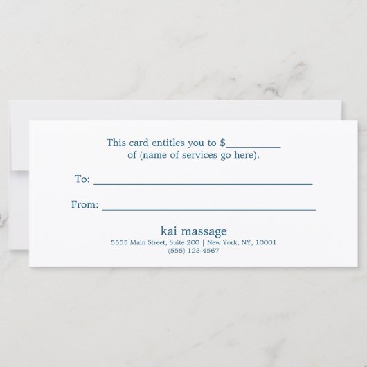 Retro Kerstverlichting Gouden Cadeaubon (Achterkant)