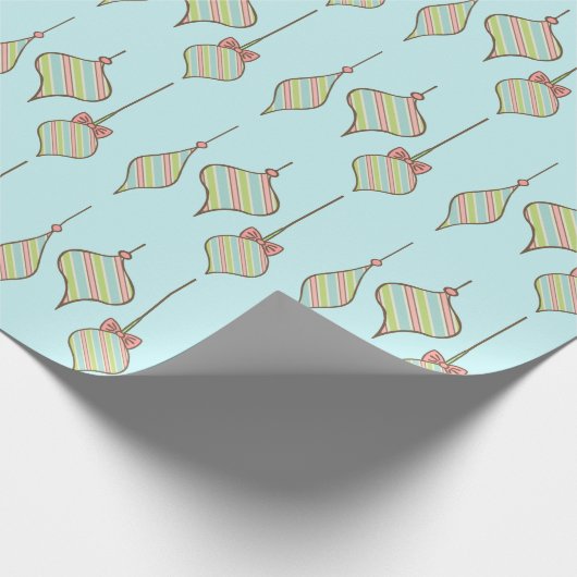 Retro-kerstversiering cadeaupapier (Hoek)