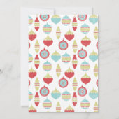 Retro kerstversiering kaart (Achterkant)