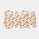 Retro Kerstversiering Patroon Bedankdoosjes (Uitgevouwen)