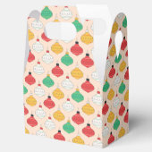 Retro Kerstversiering Patroon Bedankdoosjes (Geopend)