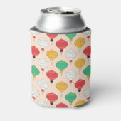 Retro Kerstversiering Patroon Blikjeskoeler (Blikje Achterkant)