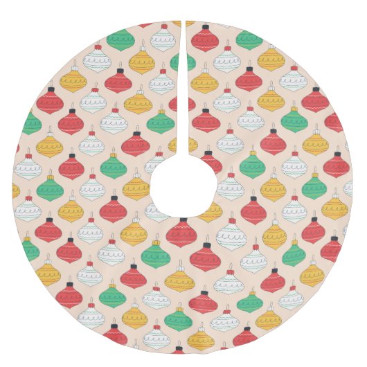 Retro Kerstversiering Patroon Kerstboom Rok (Voorkant)