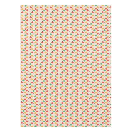 Retro Kerstversiering Patroon Tafelkleed (Voorkant)