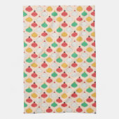 Retro Kerstversiering Patroon Theedoek (Verticaal)