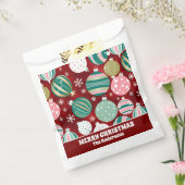  Retro Kerstversieringen en Sneeuwvlokken Bedankzakje (Gezegeld)