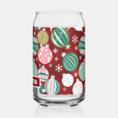 Retro Kerstversieringen en Sneeuwvlokken Blikvorm Glas (Achterkant)