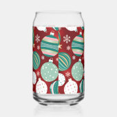 Retro Kerstversieringen en Sneeuwvlokken Blikvorm Glas (Rechts)