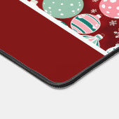  Retro Kerstversieringen en Sneeuwvlokken Bureaumat (Hoek)