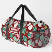  Retro Kerstversieringen en Sneeuwvlokken Plunjezak (Rechterhoek)