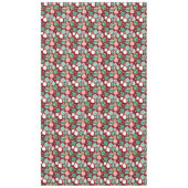 Retro Kerstversieringen en Sneeuwvlokken Tafelkleed (Voorkant)