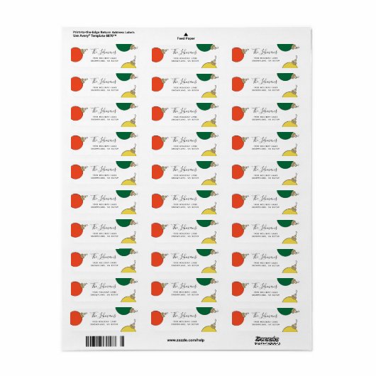 Retro kerstversieringen etiket (Full Sheet)