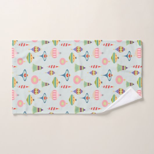 Retro kerstversieringen | Moderne middenstand Bad Handdoek (Handdoek)