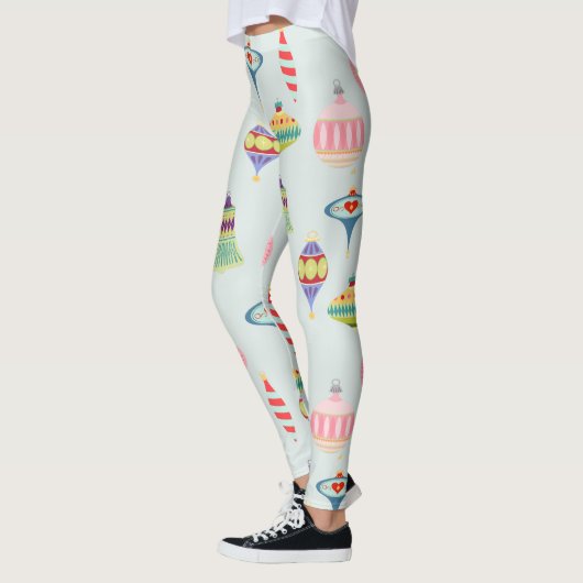 Retro kerstversieringen | Moderne middenstand Leggings (Links)