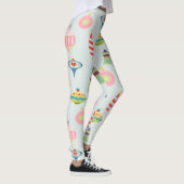Retro kerstversieringen | Moderne middenstand Leggings (Rechts)