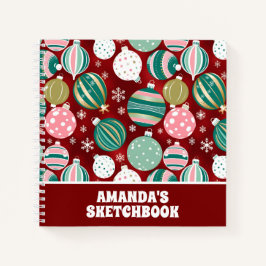  Retro Kerstversieringen Sneeuwvlokken Kinder Notitieboek