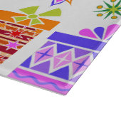 Retro kerstversieringen snijplank (Hoek)