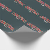 Retro kerstvibes Holiday Cadeaupapier (Hoek)