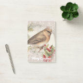 Retro kerstvogel post-it® notes (Kantoor)